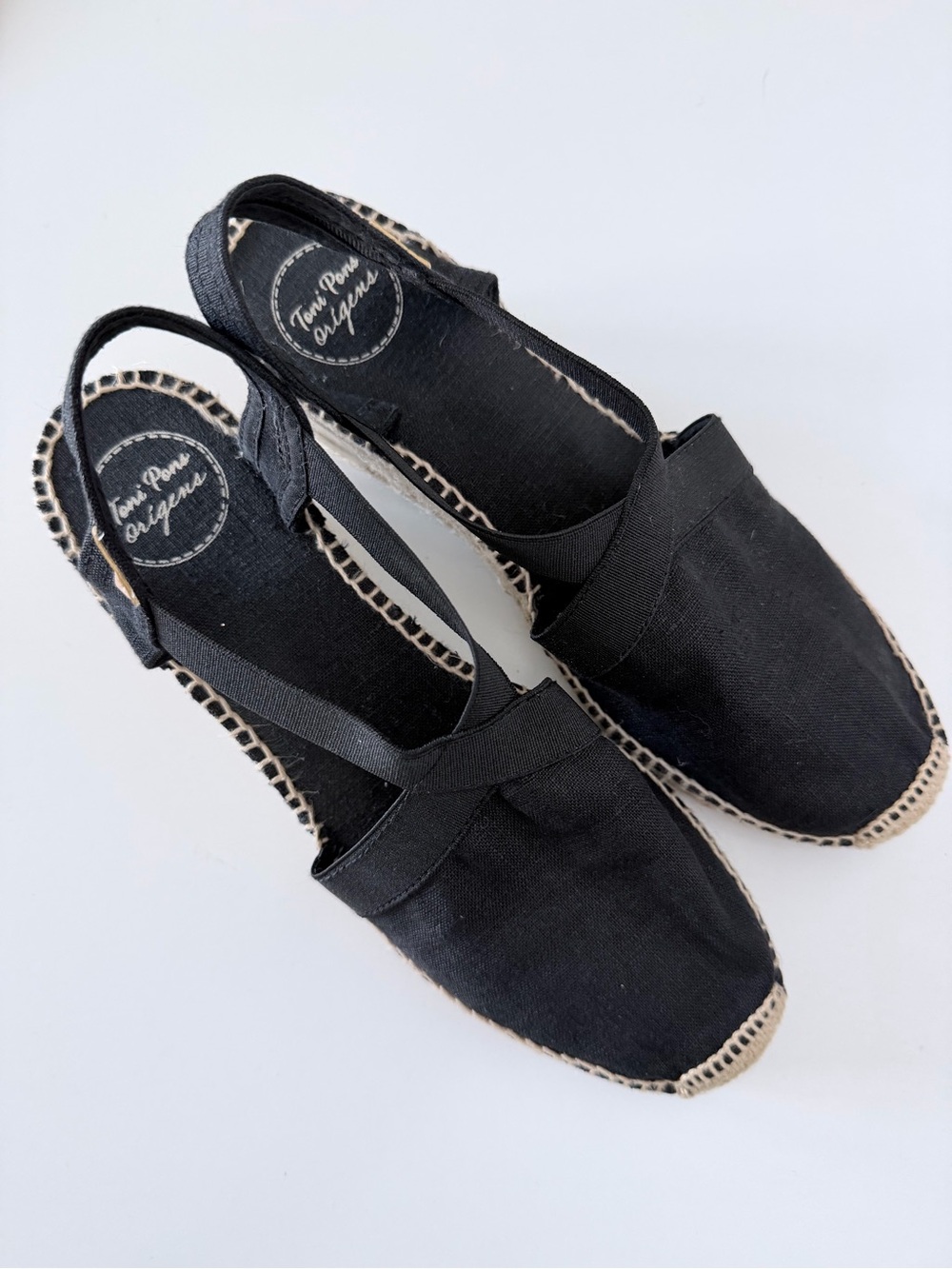 Toni Pons Black 'Ter' Espadrille Sandal Size 40 - New Without Tags - Picture 3 of 10